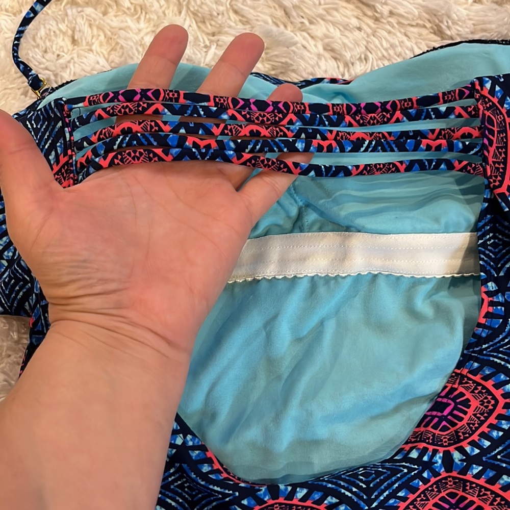 NWT boho print one-piece swimsuit - Picture 3 of 3